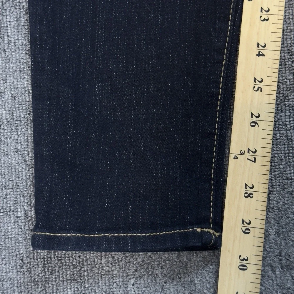True Religion‎ Women's Jeans Halle Phantom Black USA Flag Skinny Size 28